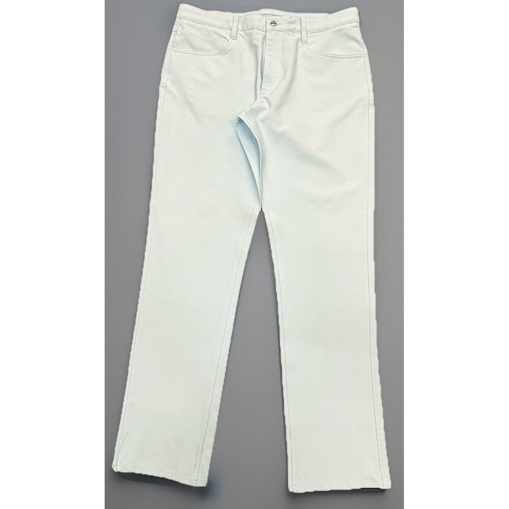 2–NEW FootJoy FJ Men’s 34X32 Athletic Fit Performance Pants Cobalt & Ice Blue - Picture 12 of 16